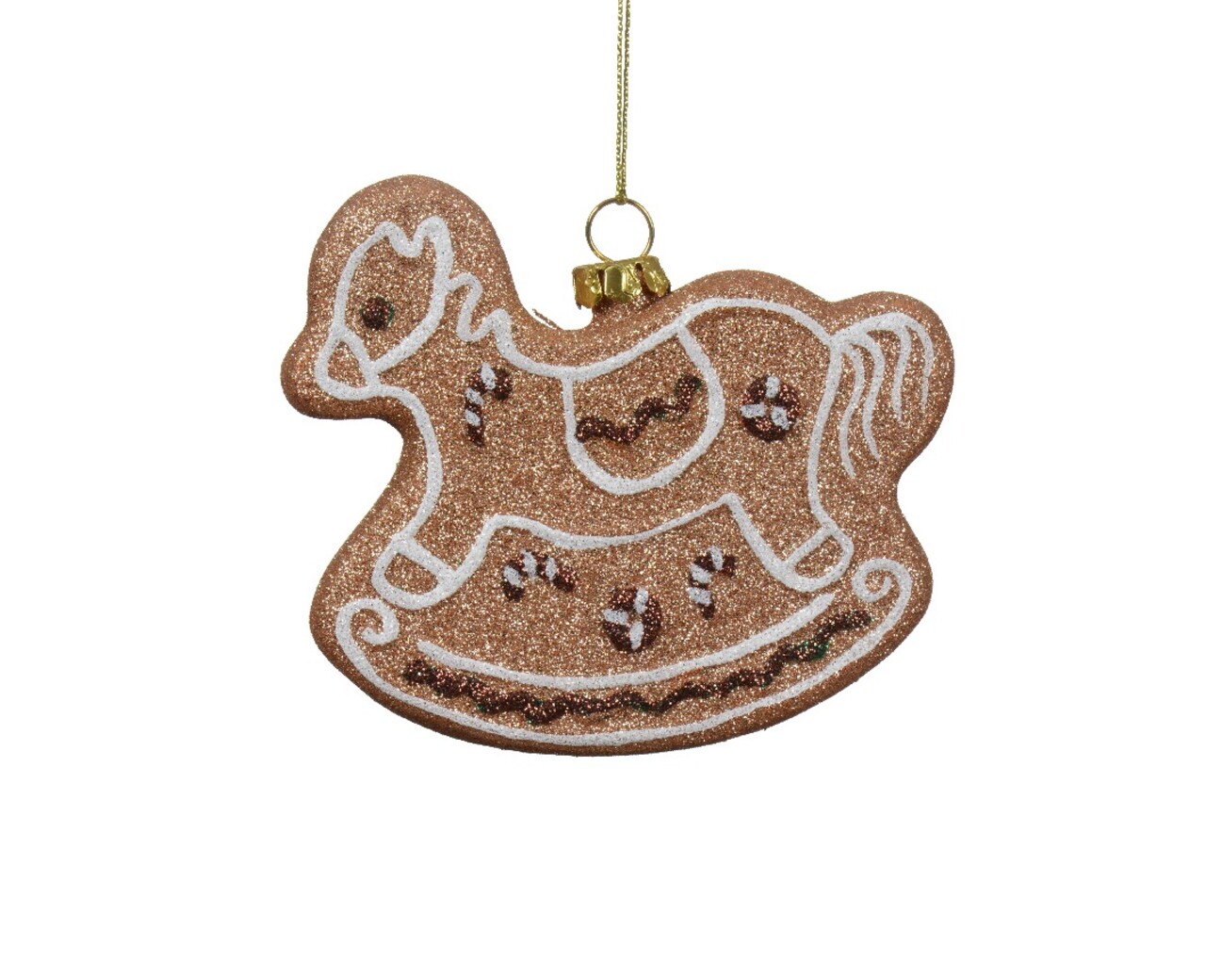 Glob Gingerbread Horse, Decoris, 12x2x7 cm, plasic, maro - imagine 4